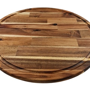 Luxury Rotating Serving Tray Made of Acacia - Img 5