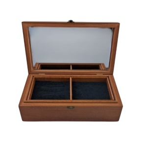 Luxury wooden jewelry box crafted from linden wood