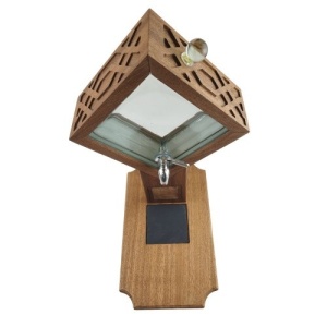 Mahogany Desktop Alcohol Dispenser - Img 3