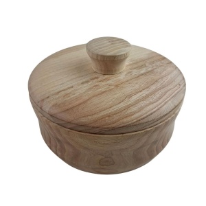 Wooden Bowl with Lid for Nuts and Candies - Img 2