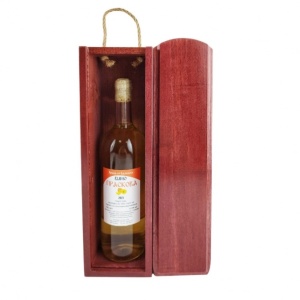 Wooden Wine Bottle Box 750 ml in Mahogany Color