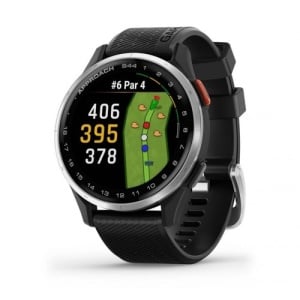 Garmin Approach® S44 - Silver Aluminium безел с Black силиконова каишка - Смарт часовник