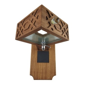 Mahogany Desktop Alcohol Dispenser - Img 4