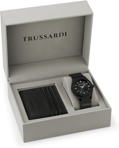 Trussardi R2453156007 - Мъжки комплект часовник и калъф за карти