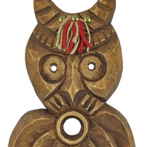 Wood-Carved Kukeri Panel - Img 2