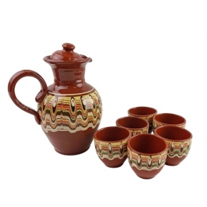 Ceramic 7-piece rakia set - Img 10