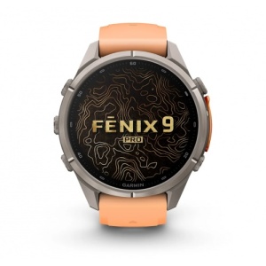 Garmin fēnix® 9 Pro, inReach® - 43 мм Titanium с Shell Pink/Autumn Orange силиконова каишка - Img 2
