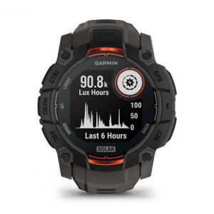 GARMIN Instinct® 3 – 50мм Solar - черен с Charcoal каишка - Img 2
