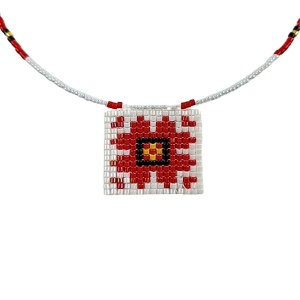 Handmade Beaded Necklace with Traditional Bulgarian Folk Patterns - Img 11