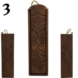 Luxury Hand-Carved Wooden Box for a 750 ml Wine Bottle – Unique One-of-a-Kind Designs - Img 4