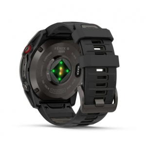 Garmin Fēnix® 8 Pro – 51 мм, AMOLED, Sapphire - Carbon grey DLC titanium с Black/pebble grey силиконова каишка - Смарт часовник - Img 5