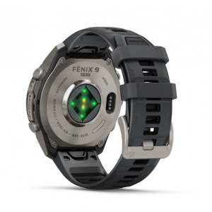 Garmin fēnix® 9 Pro - 47 мм Titanium с Graphite/Black силиконова каишка - Img 4