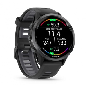 Garmin Forerunner® 970 - Carbon Grey DLC Titanium с Black корпус и Black/Translucent - Смарт часовник - Img 3