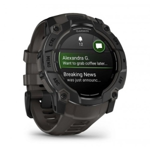 Garmin Instinct® 3 – 50мм AMOLED черен с Charcoal каишка - Img 3