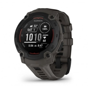 Garmin Instinct E – 45 мм, Black с Charcoal каишка - Смарт часовник