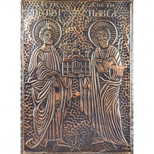 Handcrafted Icon of Saints Peter and Paul - Img 2