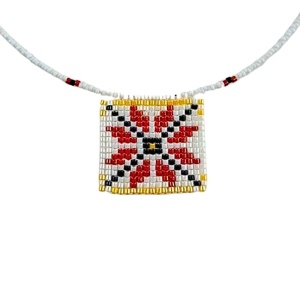 Handmade Beaded Necklace with Traditional Bulgarian Folk Patterns - Img 8