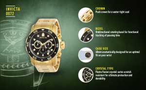 INVICTA PRO DIVER - SCUBA 0072 - Мъжки часовник - Img 4