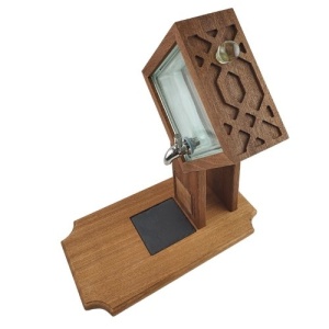 Mahogany Desktop Alcohol Dispenser - Img 6