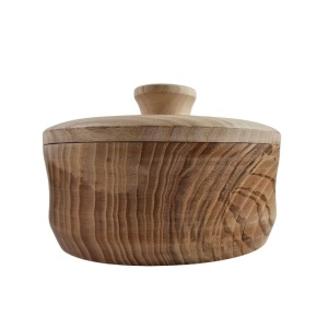 Wooden Bowl with Lid for Nuts and Candies - Img 3