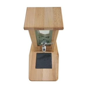 Wooden Rakia Dispenser with Glass Container - Img 2