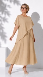 Rochie din Batist cu elatic in talie, bust 140 cm Mira - Img 7