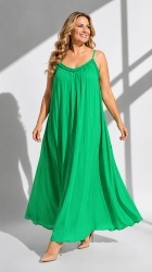 Rochie din Batist cu insertie din dantela, cu bretele reglabile. - Img 4