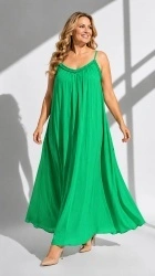Rochie din Batist cu insertie din dantela, cu bretele reglabile.