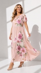 Rochie din bumbac imprimat, Bust maxim 110 cm. - Img 5