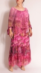 Rochie din matase imprimata, Bust maxim 130 cm. - Img 6