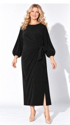 Rochie din velur raiat, bust 120 cm, cu cordon lareral - Img 3