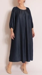 Rochie larga din Denim, bust 160 cm.