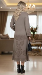Rochie tricotata Boho Miruna , bust 120 cm - Img 7