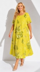 Rochie din bumbac imprimat, Bust maxim 122 cm. - Img 5