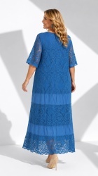 Rochie din dantela si panza din bumbac, bust 140 cm - Img 2