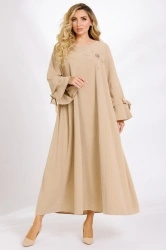 Rochie maxi din velur raiat Bianca - Img 4