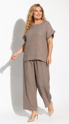 Set 2 piese din In, fusta pantalon si bluza Oversize, bust max 122 - Img 5