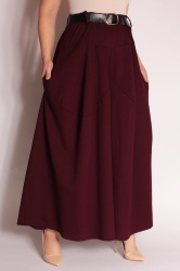 Fustă-pantalon din jerse, elegantă