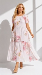 Rochie din bumbac imprimat, Bust maxim 110 cm. - Img 9
