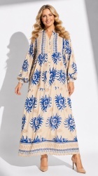 Rochie din vascoza, SABRINA, bust 130 cm - Img 4
