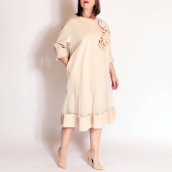 Rochie eleganta, cu tule, Alda - Img 3