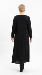 Rochie lunga, cu broderie aplicata, Simina - Img 6