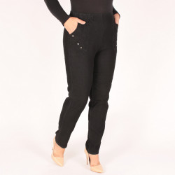 Blugi conici cu elastan 65 - Img 6