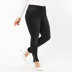 Blugi conici, talie inalta cu extra elastan 201 - Img 2