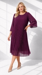 Rochie din voal, plisata, bust 122 cm, max.126 cm. - Img 8