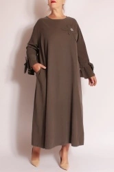 Rochie maxi din velur raiat Bianca - Img 7