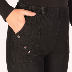 Blugi conici cu elastan 65 - Img 7
