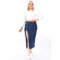 Fusta lunga blugi extraelastan 115 - Img 11