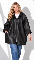 Jacheta piele ecologica, bust max 160 cm