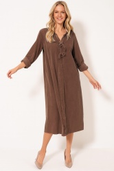 Rochie Catifea Raiata Anca - Img 2